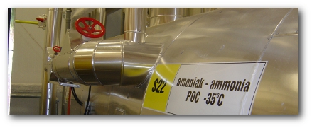 PolyGard2 system detekcji amoniaku w chłodni.